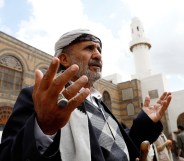 A man prays inside the historical al-Kabir Mosque during the Holy month of Ramadan on March 31, 2023 in Sana'a, Yemen. Ramadan is the Arabic name for the ninth month in the Islamic calendar and is considered one of the holiest Islamic months, as Muslims around the world celebrate this month by praying at night and abstaining from eating, drinking, and sexual acts during the period between sunrise and sunset.