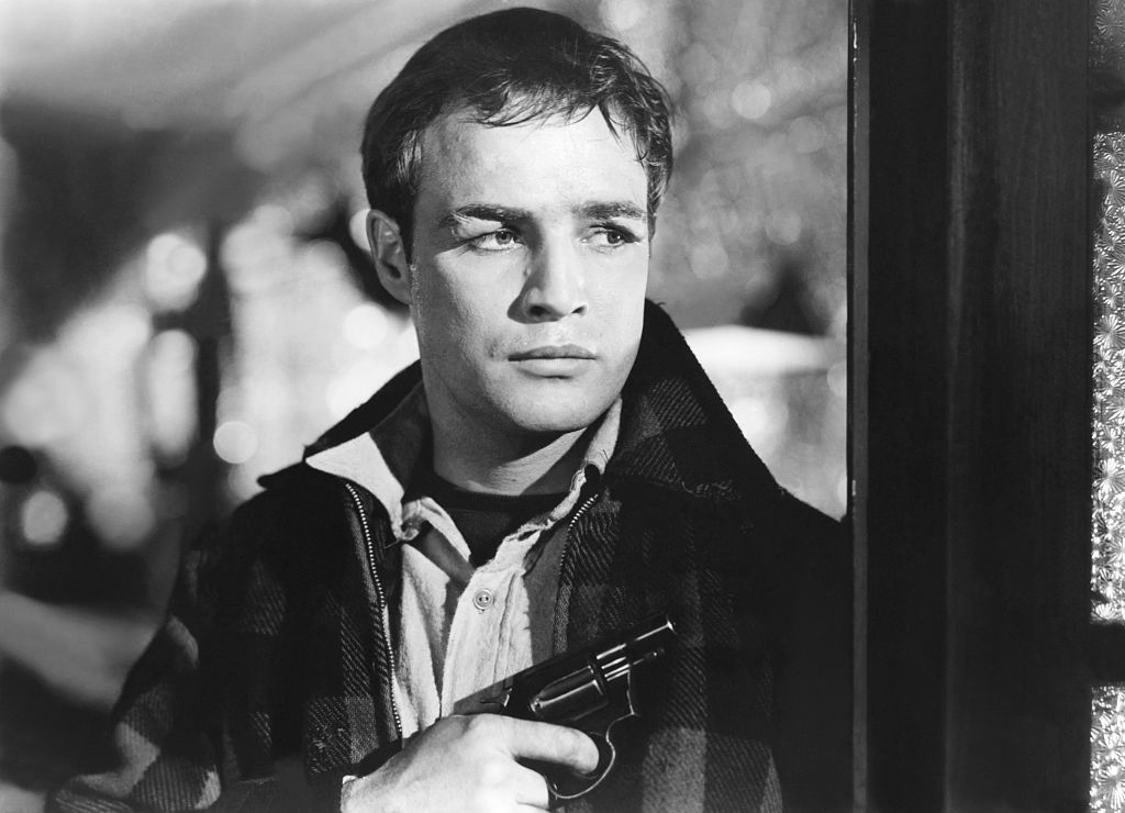 American actor Marlon Brando on the set of Waterfront, directed by Elia Kazan.