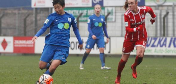 Shiho Shimoyamada plays for the German women's Bundesliga team Sv Meppen.