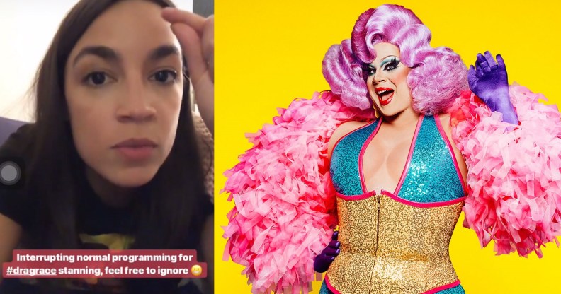 Alexandria Ocasio-Cortez and Nina West