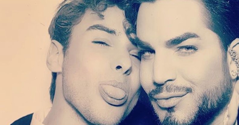 Adam Lambert and his boyfriend