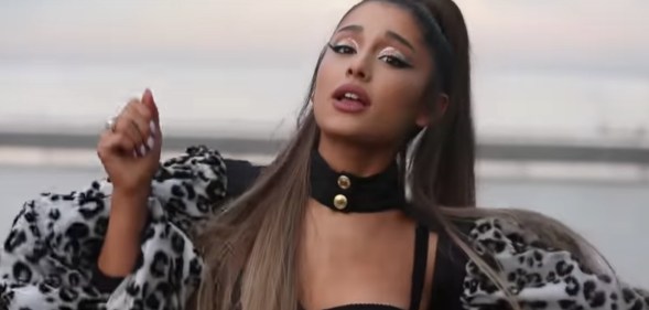 Ariana Grande in music video for "Monopoly"