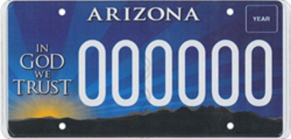 Arizona is allegedly funding Alliance Defending Freedom via the 'In God We Trust' license plates