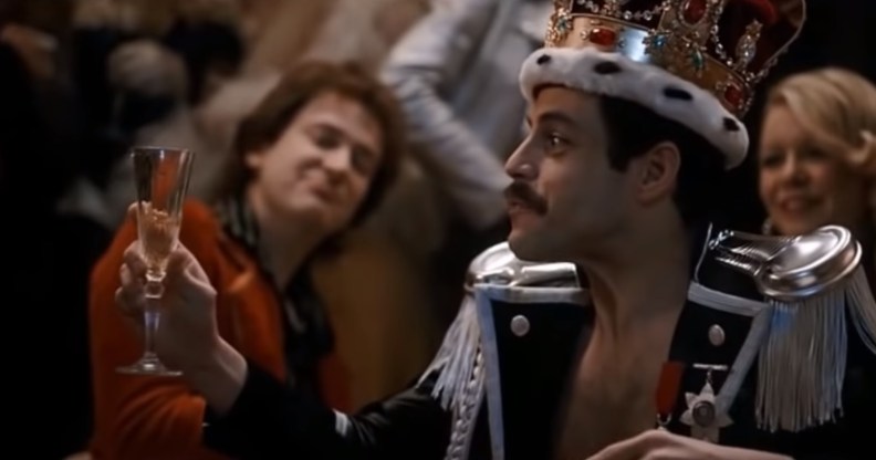 Rami Malek as Freddie Mercury in Bohemian Rhapsody