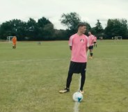 Black Country Fusion FC players in the Carling #MadeLocal campaign