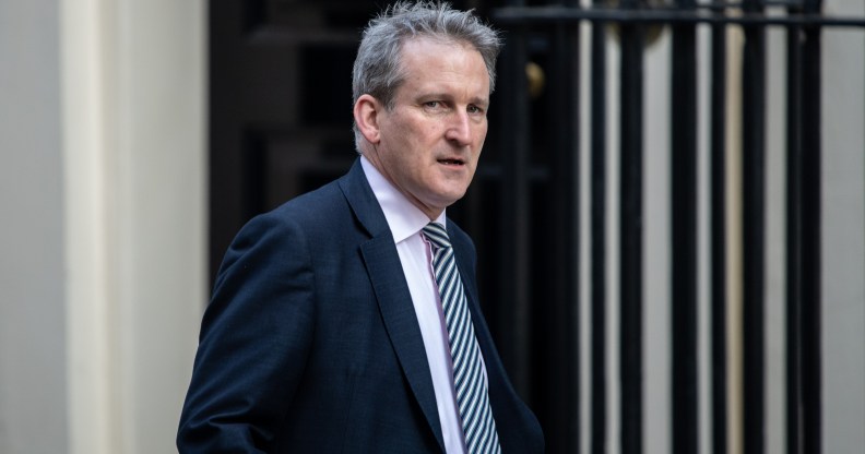 Secretary of State for Education, Damian Hinds, arrives for the weekly cabinet meeting at Downing Street on February 26, 2019 in London, England.