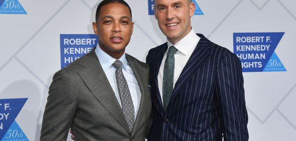 US journalist Don Lemon and his partner Tim Malone attends the 2018 Robert F. Kennedy Human Rights' Ripple Of Hope Awards at New York Hilton Midtown on December 12, 2018 in New York City.