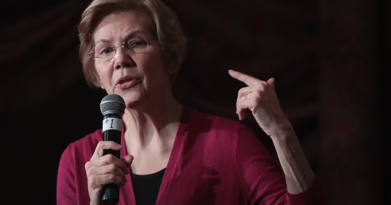 Elizabeth Warren, who has clarified her views on trans people