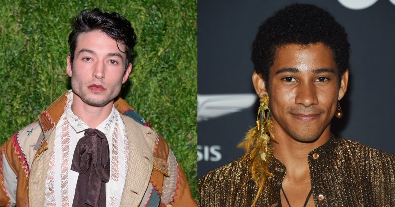 Ezra Miller and Kieynan Lonsdale