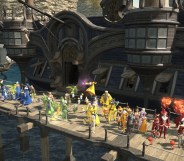 A pride parade inside Final Fantasy XIV