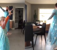 Ørjan Burøe dances to Frozen track "Let It Go" with son Dexter in the viral video