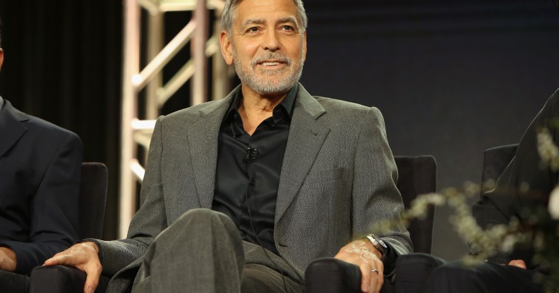 George Clooney of 'Catch 22' speaks onstage during the Hulu Panel during the Winter TCA 2019 on February 11, 2019 in Pasadena, California.