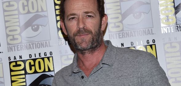 Actor Luke Perry arrives for the press line of "Riverdale" at Comic Con in San Diego, July 21, 2018.