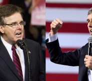 Texas Lt. Governor Dan Patrick and Presidential hopeful Beto O'Rourke