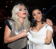 Lady Gaga and Cardi B attend the 61st annual GRAMMY Awards at Staples Center on February 10, 2019 in Los Angeles, California.