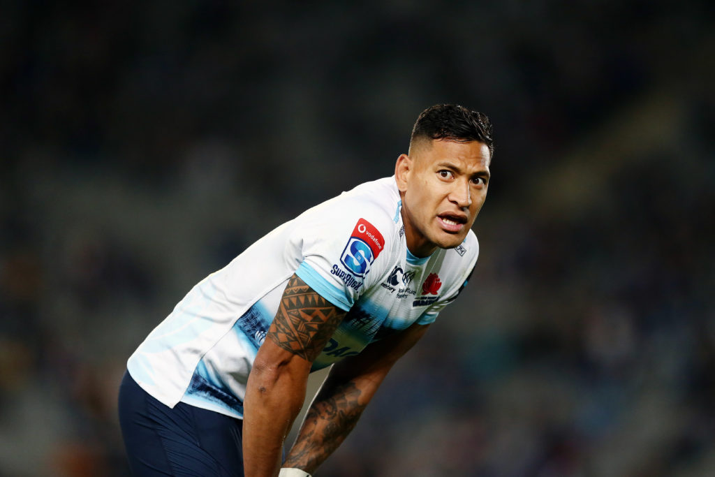 Rugby Australia has fired Israel Folau of the Waratahs.