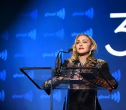 Madonna speaks onstage during the 30th Annual GLAAD Media Awards New York at New York Hilton Midtown on May 04, 2019 in New York City.