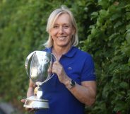 Tennis player Martina Navratilova