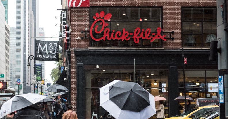 Chick-Fil-A opened in Manhattan in 2015, but Rider University does not want the fast food restaurant on its campus, causing a dean to resign.