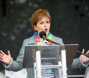 Nicola Sturgeon speaks at Pride in Glasgow 2018.