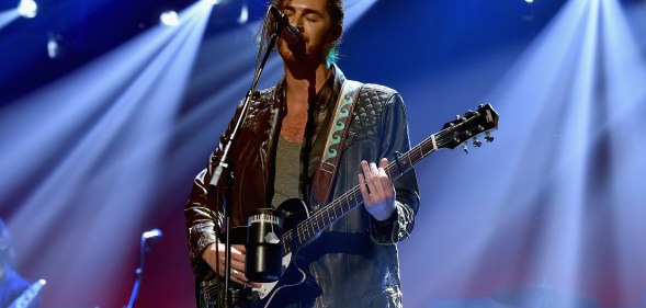 Hozier performs onstage at the 2015 iHeartRadio Music Festival at MGM Grand Garden Arena on September 19, 2015 in Las Vegas, Nevada.