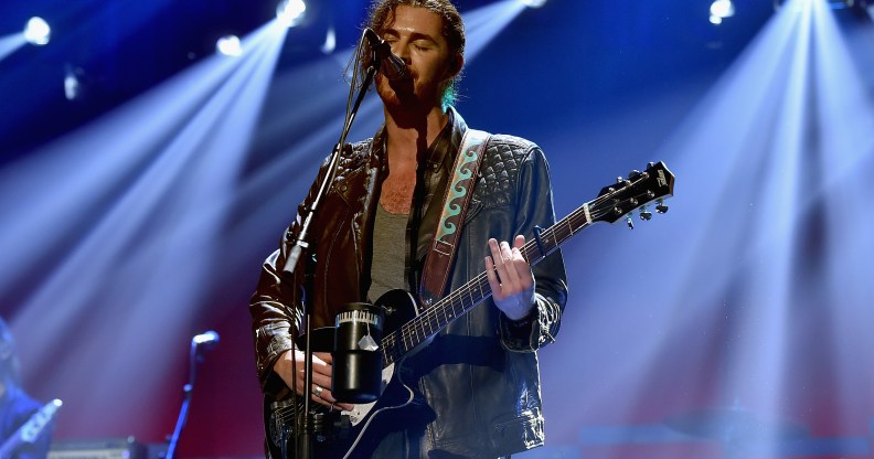 Hozier performs onstage at the 2015 iHeartRadio Music Festival at MGM Grand Garden Arena on September 19, 2015 in Las Vegas, Nevada.