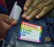 LGBT activists attend a court hearing in the Milimani High Court in Nairobi on February 20, 2019