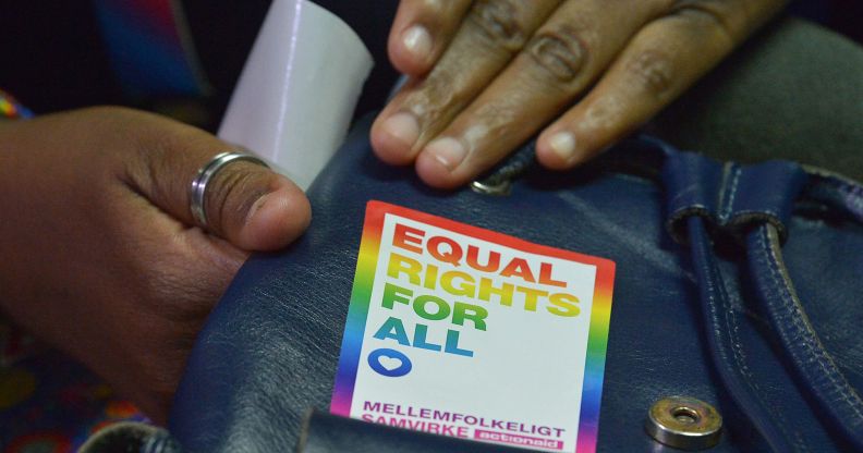 LGBT activists attend a court hearing in the Milimani High Court in Nairobi on February 20, 2019