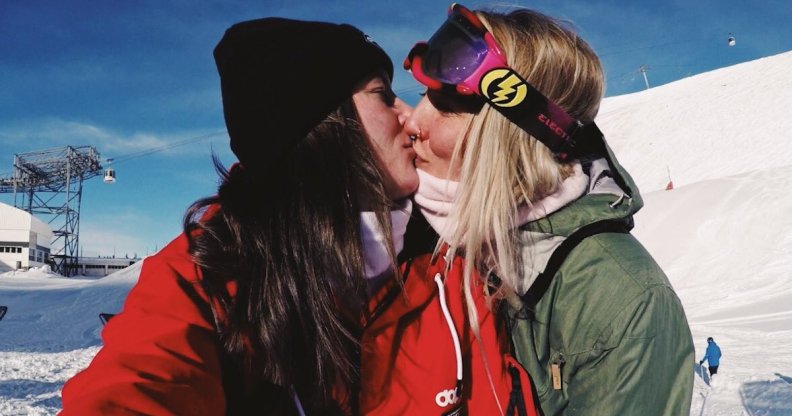 Abbie Eaton, test driver for The Grand Tour, posted a photo of her kissing her girlfriend.