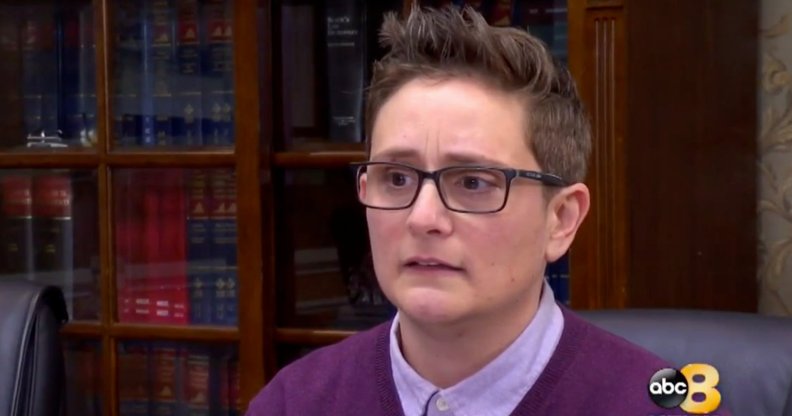 Former teacher Dina Persico, who is suing her school district saying she was harassed because she is a lesbian