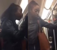 The woman shouted at the man on the London Underground