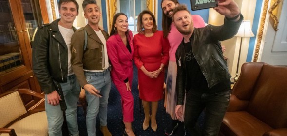 Antoni Porowski, Tan France, Congressman Alexandria Ocasio-Cortez, House Speaker Nancy Pelosi, Jonathan Van Ness and Bobby Berk