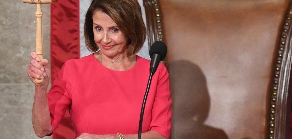 House Speaker Nancy Pelosi (D-CA), speaks during a weekly press conference at the US Capitol in Washington, DC on February 28, 2019.