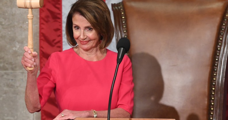 House Speaker Nancy Pelosi (D-CA), speaks during a weekly press conference at the US Capitol in Washington, DC on February 28, 2019.