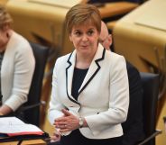 Scotland's First Minister Nicola Sturgeon makes a statement to the Scottish Parliament