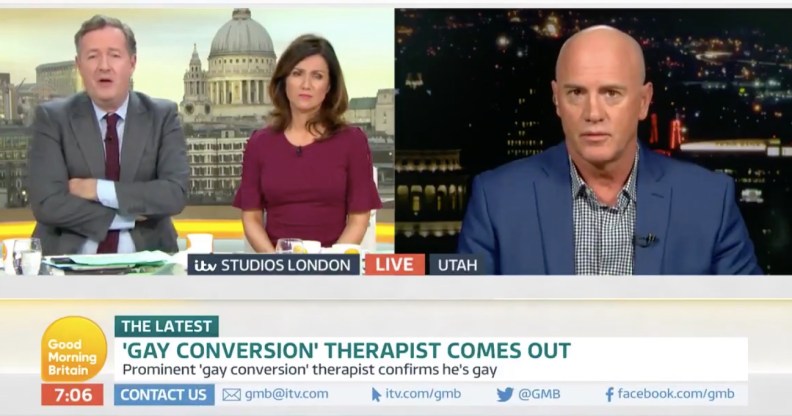 Piers Morgan criticises former gay conversion therapist on Good Morning Britain