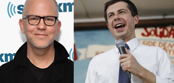 American Horror Story creator Ryan Murphy with Presidential hopeful Pete Buttigieg