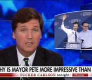 Tucker Carlson had a pretty unusual reaction to Pete Buttigieg