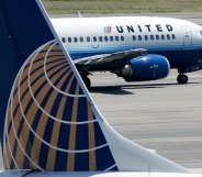 A United Airlines aircraft at Ronald Reagan National Airport August 16, 2006 in Washington, DC.