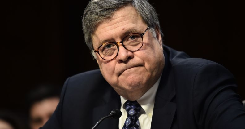 William Barr, nominee to be US Attorney General, testifies during a Senate Judiciary Committee confirmation hearing