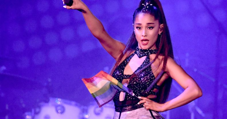 Ariana Grande performs with NSYNC at Coachella