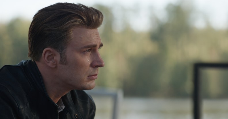 Photo of Chris Evans as Captain America in Avengers: Endgame.