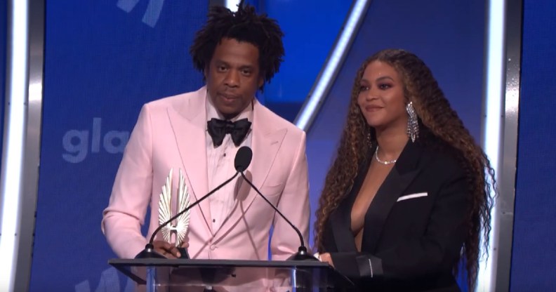 Beyoncé and Jay Z at the 2019 GLAAD Awards