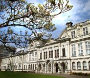 The front of the Cardiff University building