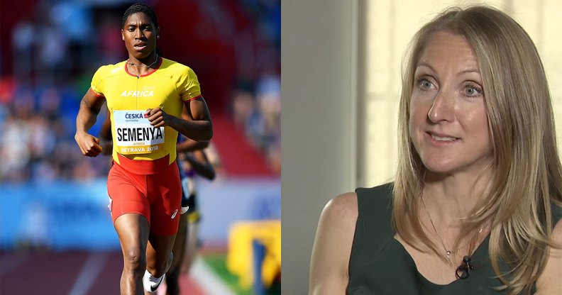 Caster Semenya and Paula Radcliffe