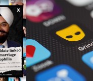 An advert of Gurpal Singh on a Grindr screen