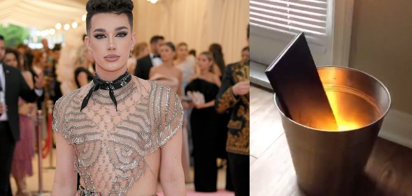 James Charles at the Met Gala, a burning palette