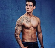 Alex Landi who plays Dr. Nico Kim on Grey's Anatomy.