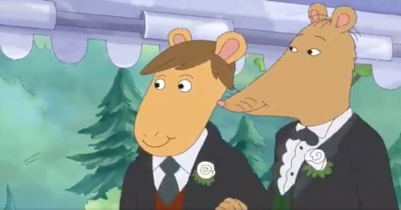 Arthur's teacher Mr. Ratburn got married to a man in the first episode of series 22.