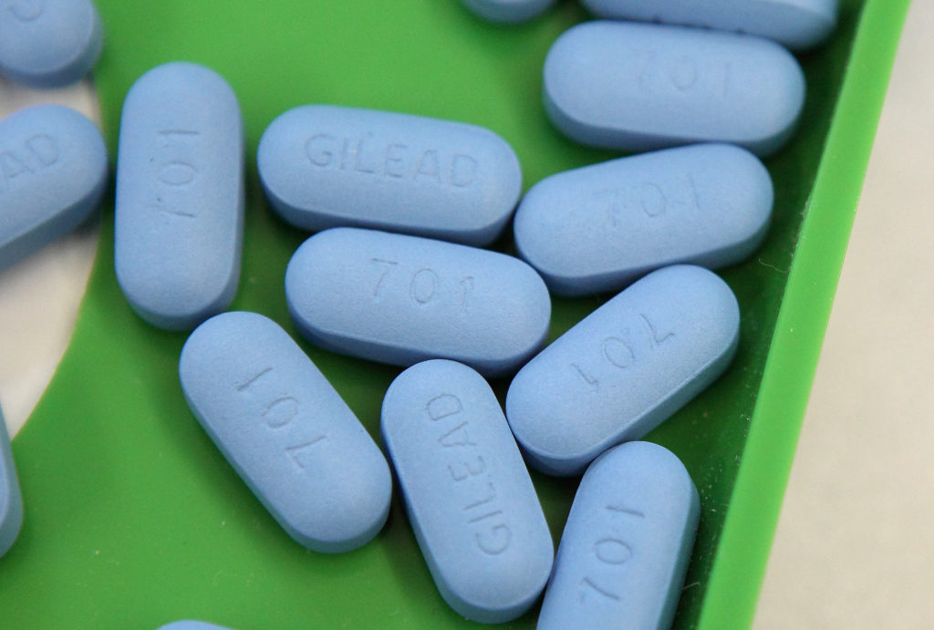 Antiretroviral pills Truvada sit on a tray at Jack's Pharmacy on November 23, 2010 in San Anselmo, California.